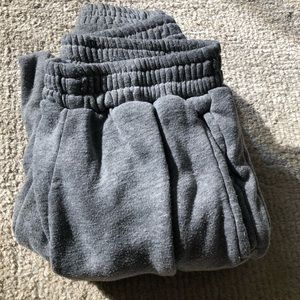 gray sweatpants!